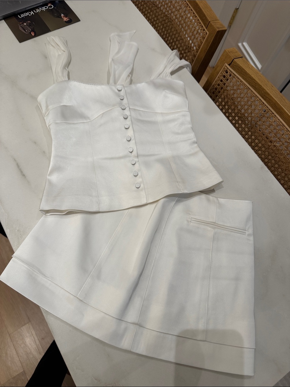 Hansen & Gretel White Skirt Set